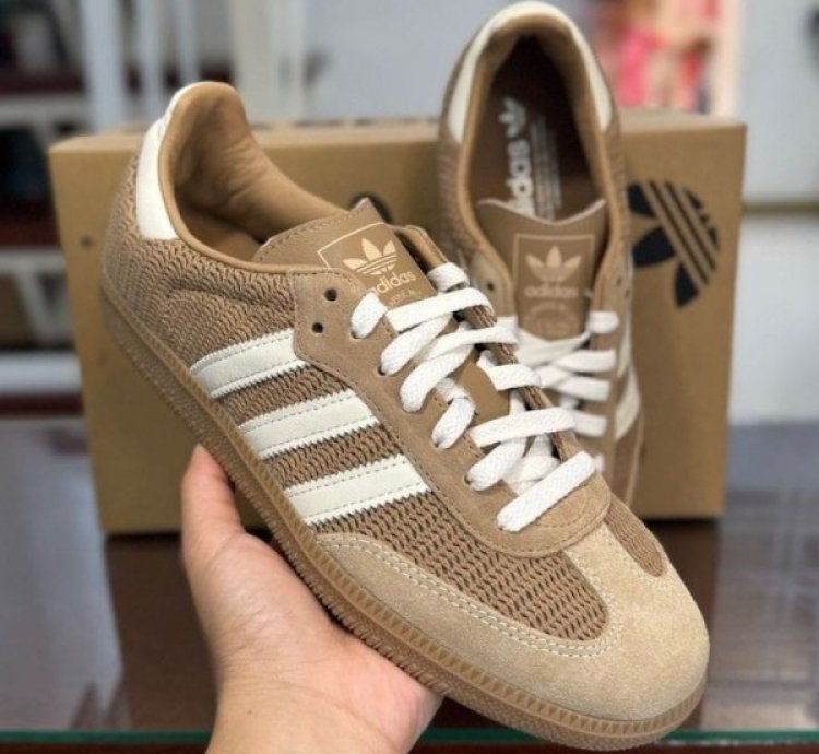 Adidas Samba Cardboard Dessert Brown Sneakers