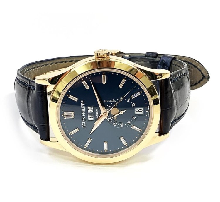 Patek Philippe Annual Calendar Complications Blue Diamond Dial 5396r-015