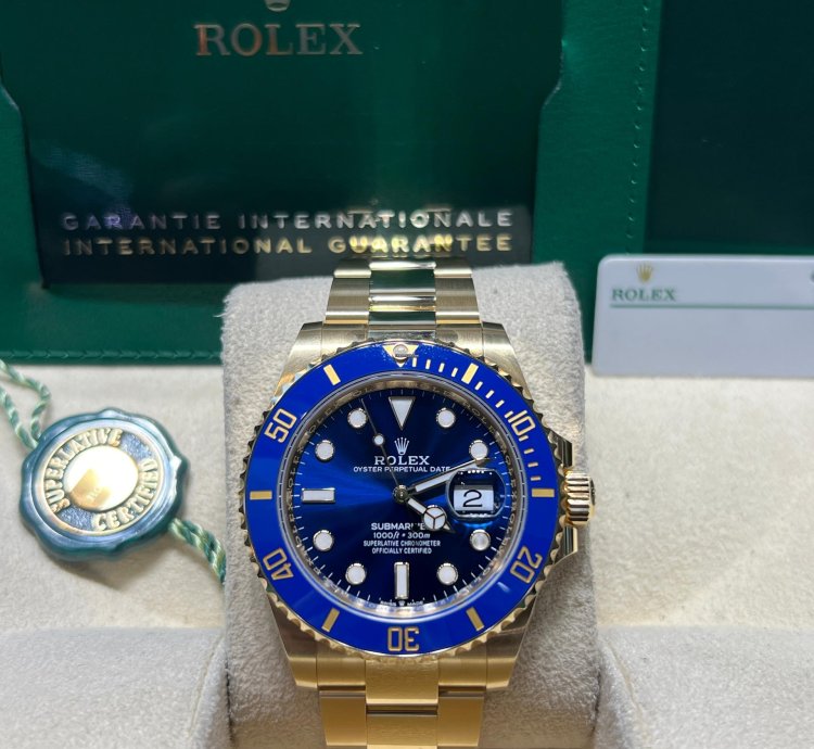 Rolex Submariner Date 126618lb Submariner Date 41mm Yellow Gold Blue Dial Oyster