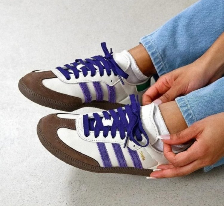 Adidas Samba Core Purple Green Sneakers