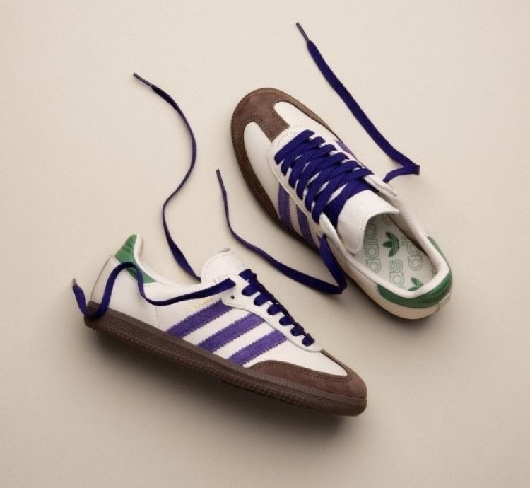 Adidas Samba Core Purple Green Sneakers