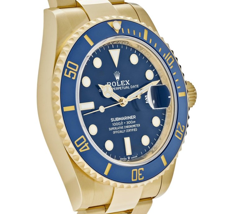 Rolex Submariner Date 126618lb Yellow Gold Blue Dial 2023