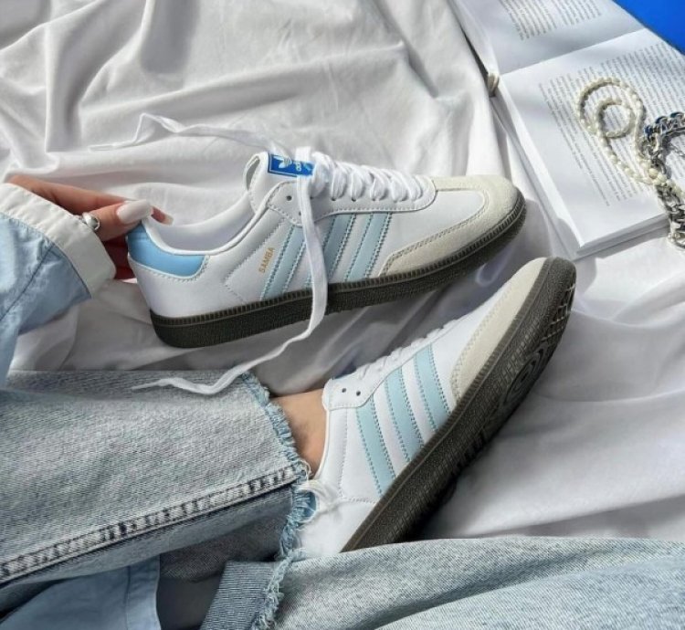 Adidas Samba Halo Blue Sneakers