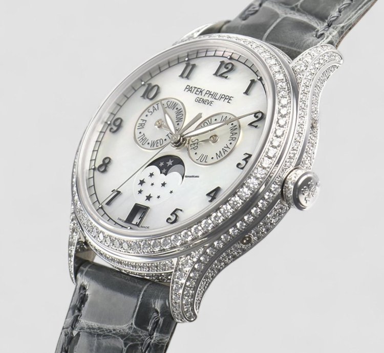 Patek Philippe Annual Calendar Complications Diamond White Gold 38mm