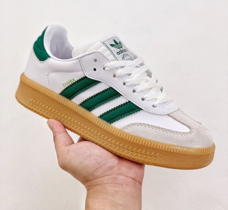 Adidas Samba X Xlg White Green Core Sneakers