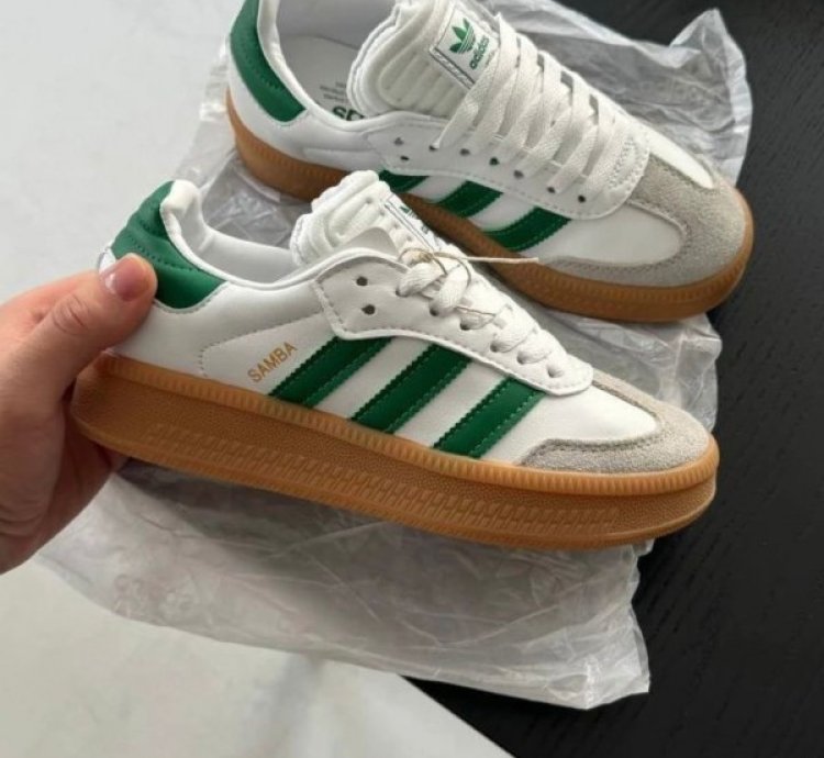 Adidas Samba X Xlg White Green Core Sneakers