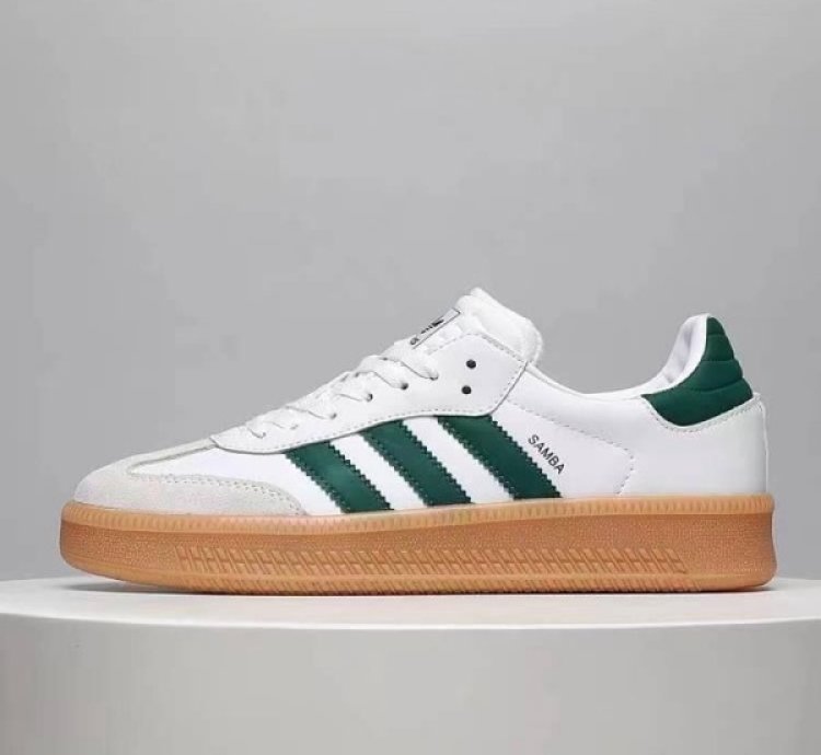 Adidas Samba X Xlg White Green Core Sneakers