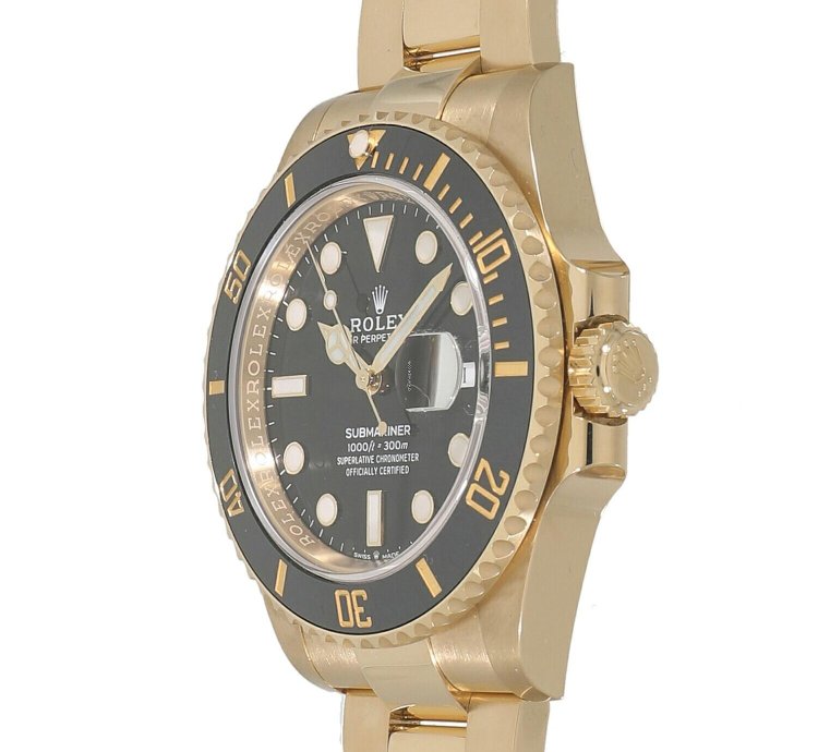 Rolex Submariner Date 126618ln Automatic Yellow Gold Like New Unworn