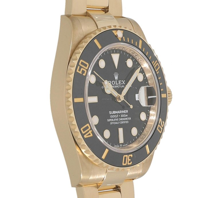 Rolex Submariner Date 126618ln Automatic Yellow Gold Like New Unworn