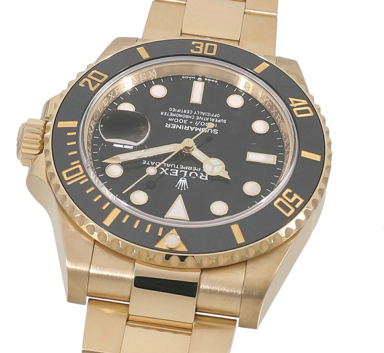 Rolex Submariner Date 126618ln Automatic Yellow Gold Like New Unworn