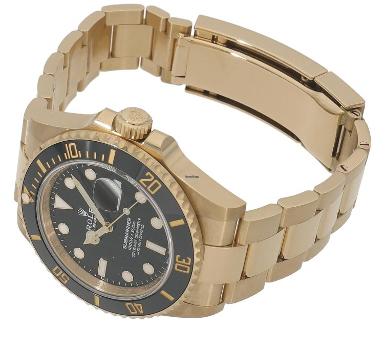 Rolex Submariner Date 126618ln Automatic Yellow Gold Like New Unworn
