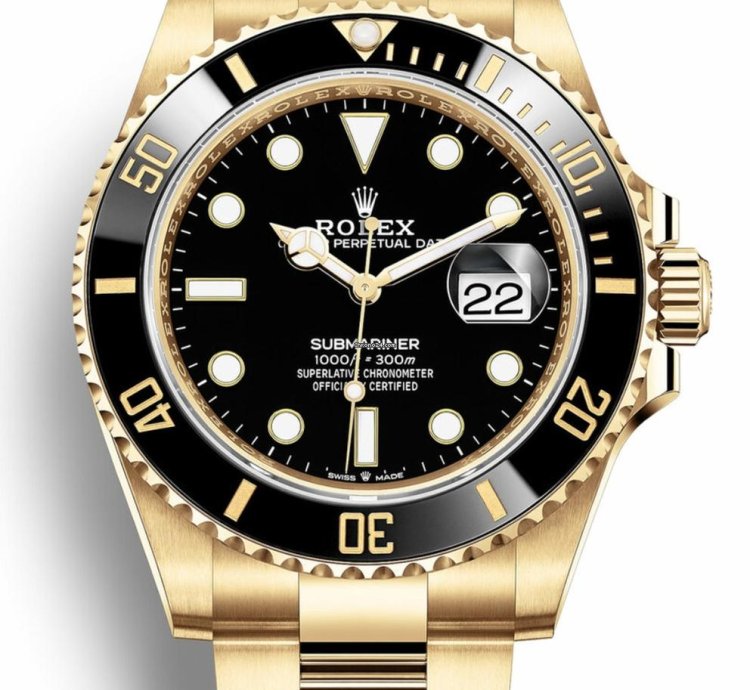 Rolex Submariner Date 126618ln Submariner Yellow Gold Black Dial Bezel 41mm