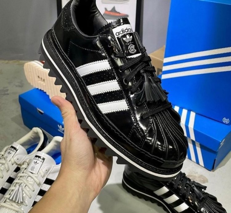 Adidas X Clot Superstar By Edison Chen Black Sneakers