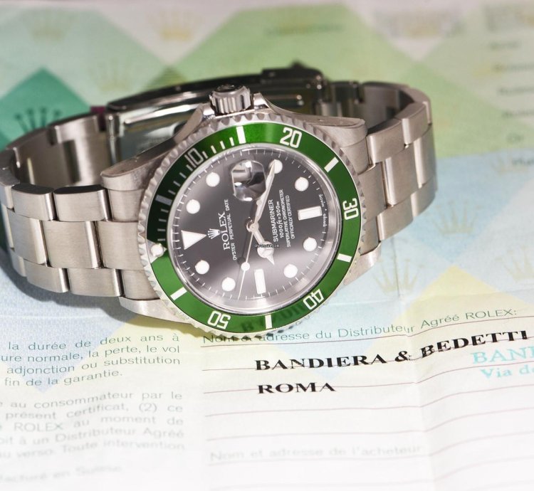 Rolex Submariner Date 16610lv Fat 4 Nos Full Stickers
