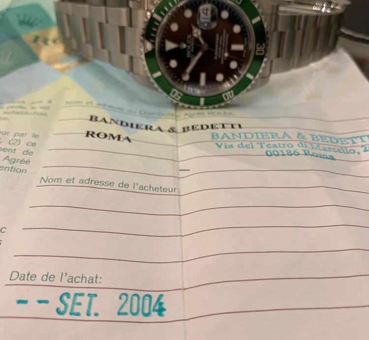 Rolex Submariner Date 16610lv Fat 4 Nos Full Stickers