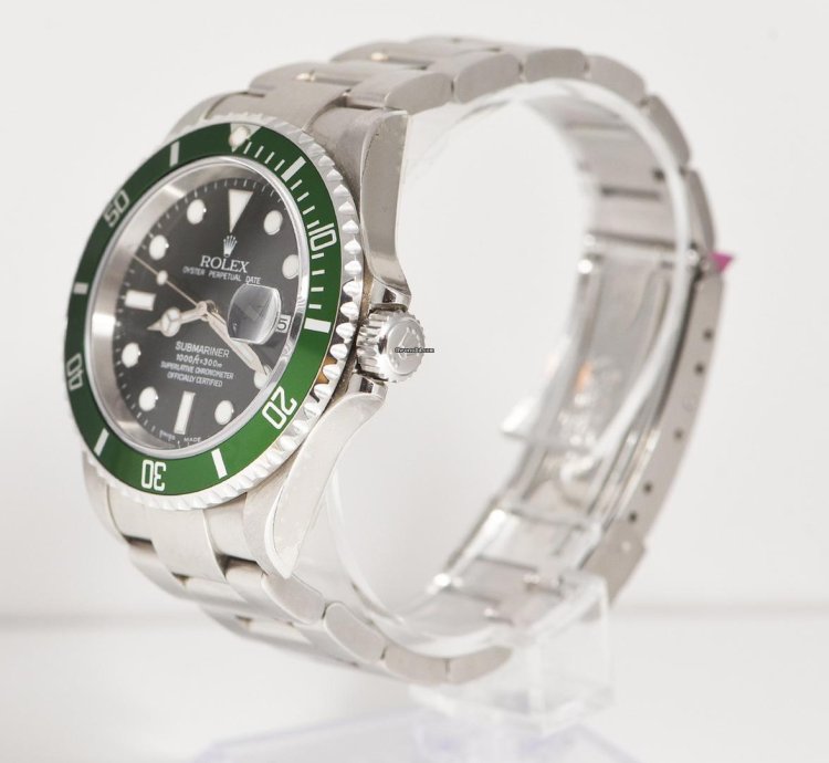 Rolex Submariner Date 16610lv Fat 4 Nos Full Stickers