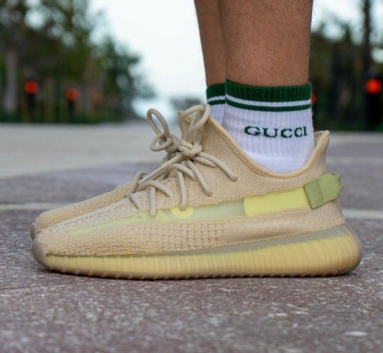 Adidas Yeezy 350 V2 Flax Sneakers Semi Ua