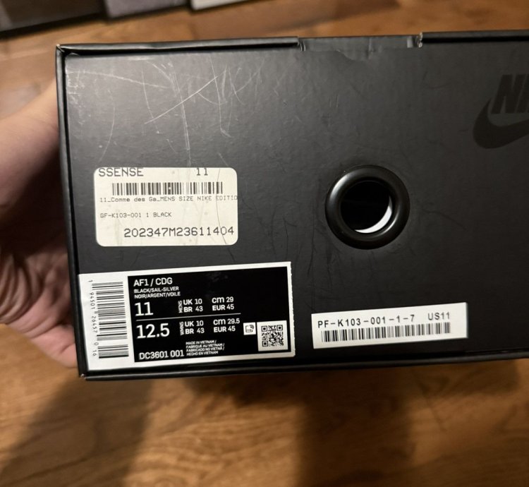 Nike Air Force 1 Mid Comme Des Garcons Black