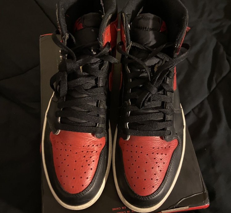Nike Air Jordan 1 Retro Og High Banned Bred 2016 Size 10 5