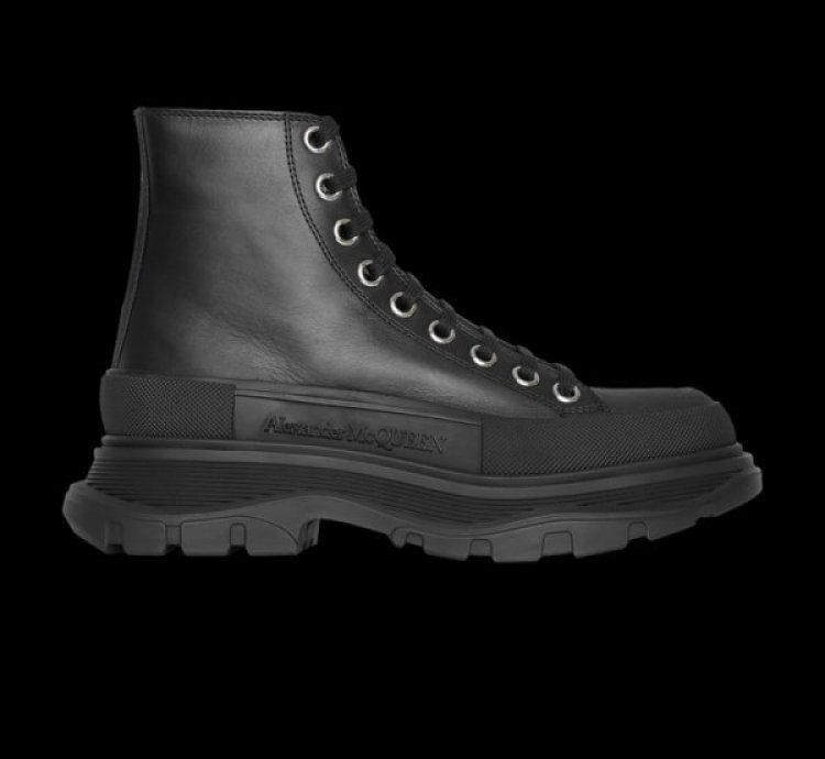 Alexander Mcqueen Tread Slick High Black Boots