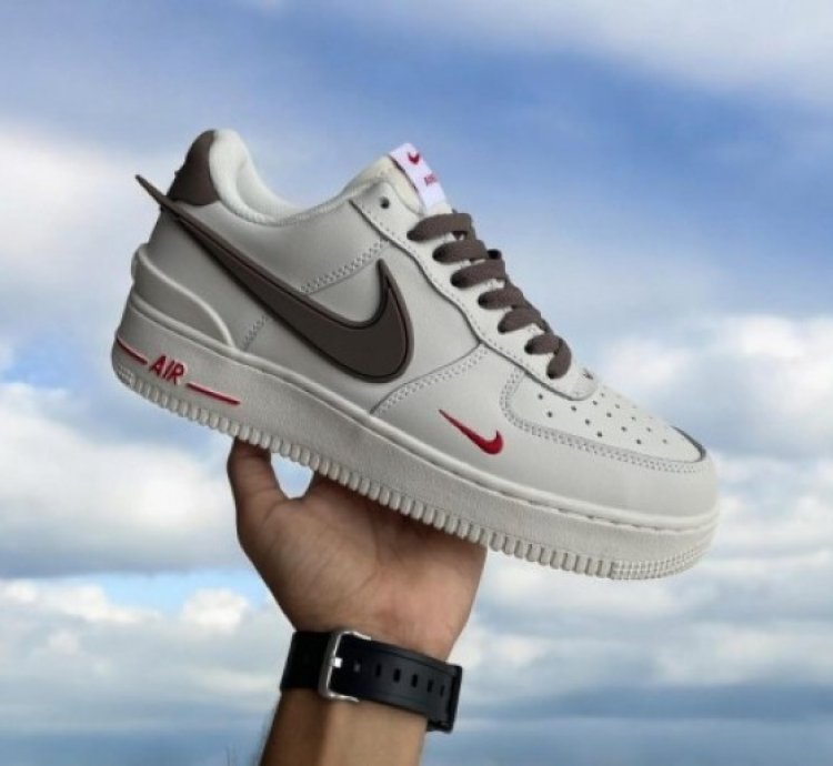 Ambush X Nik E Air Force Milk Coffee Sneakers