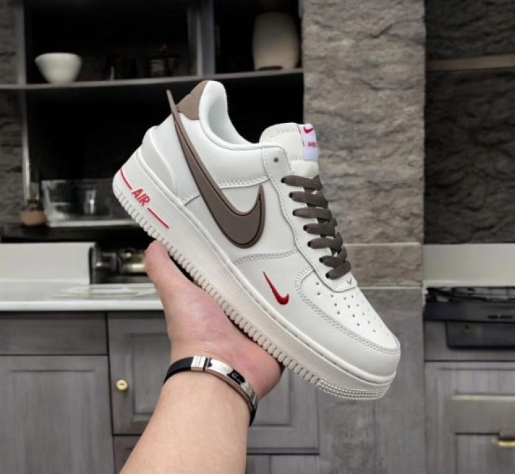 Ambush X Nik E Air Force Milk Coffee Sneakers