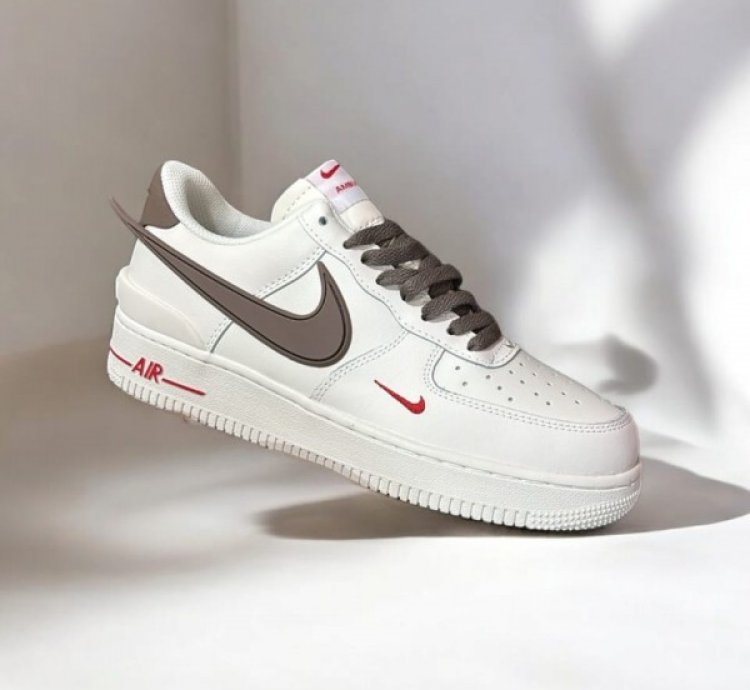 Ambush X Nik E Air Force Milk Coffee Sneakers