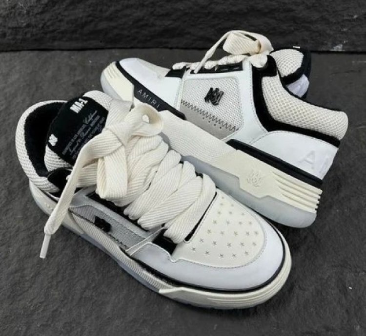 Amir I Mens Ma 1 Black White Sneakers