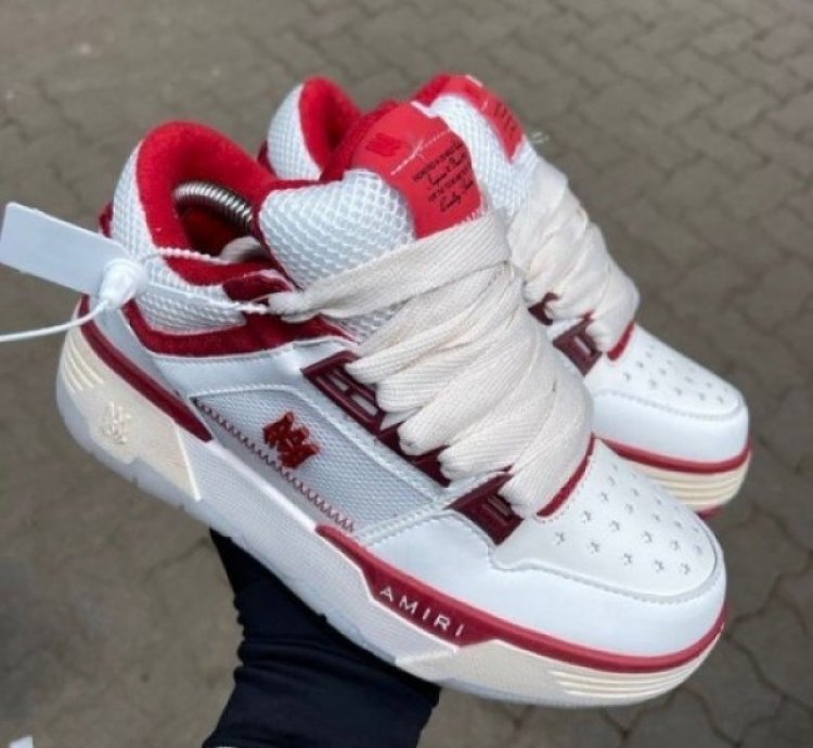 Amir Ma 1 Low White Beige Red Sneakers