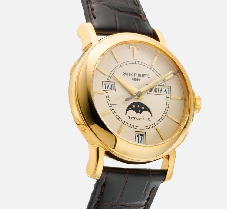 Patek Philippe Annual Calendar Tiffany 150th Anniversary 5150j 2001 Box And Papers