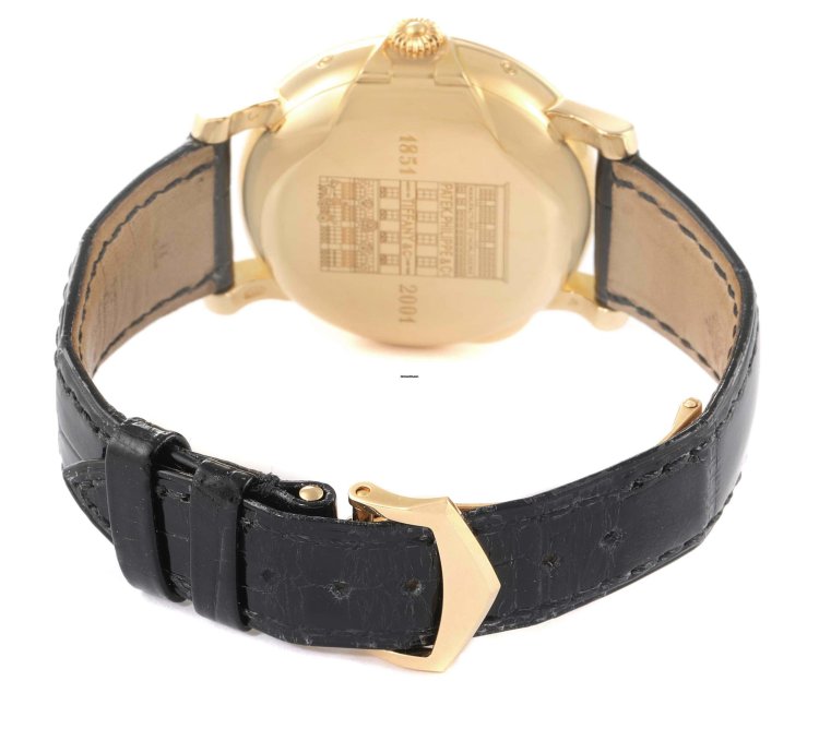 Patek Philippe Annual Calendar Tiffany Annual Calendar Yellow Gold Mens Watch 5150 5150j Box Papers