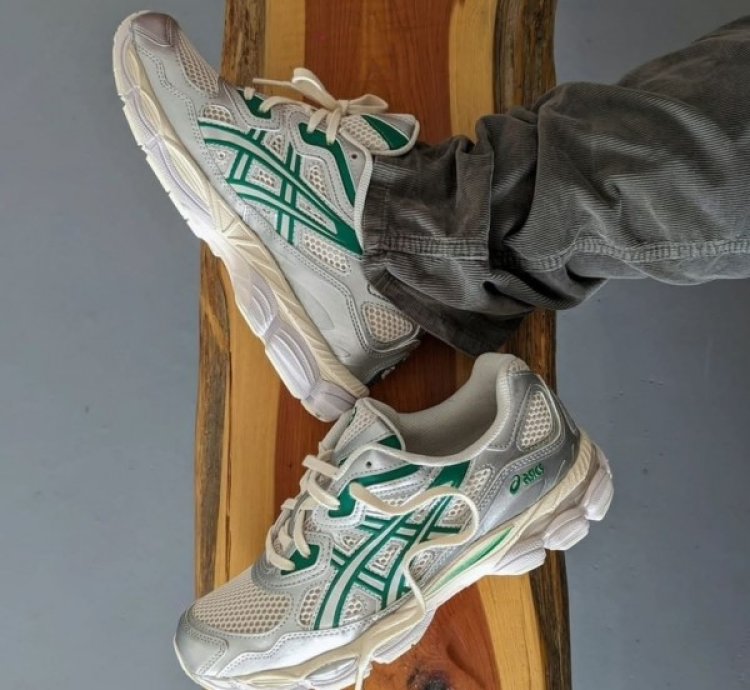 Asic S Curation Gel Nyc White Green Running Shoes