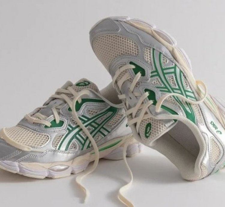 Asic S Curation Gel Nyc White Green Running Shoes
