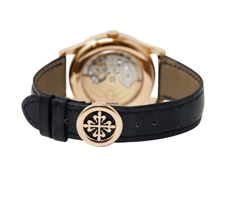 Patek Philippe Annual Calendar Tiffany Co Annual Calendar Rose Gold Blue Dial Full Set Tiffany Stamped Dial Papers