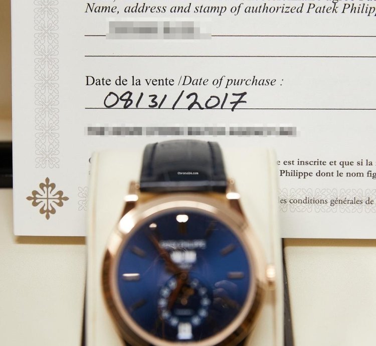 Patek Philippe Annual Calendar Tiffany Co Annual Calendar Rose Gold Blue Dial Full Set Tiffany Stamped Dial Papers