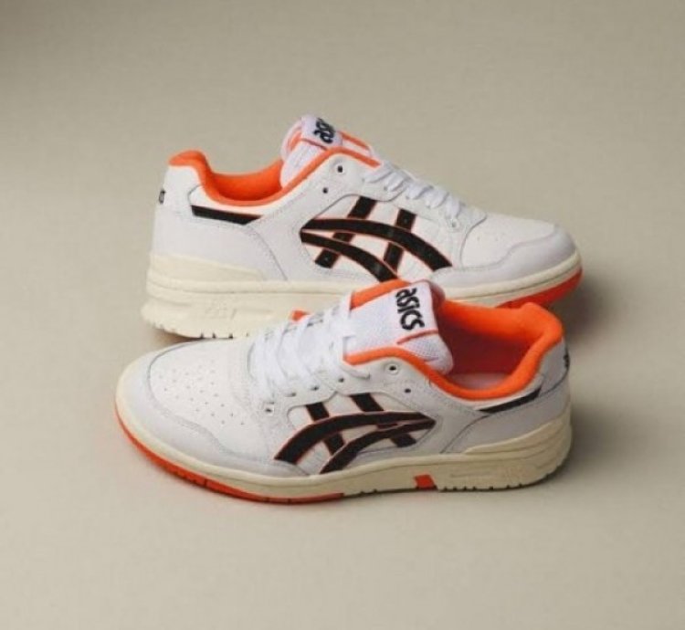 Asic S Ex89 White Orange Sneakers