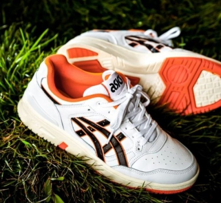 Asic S Ex89 White Orange Sneakers