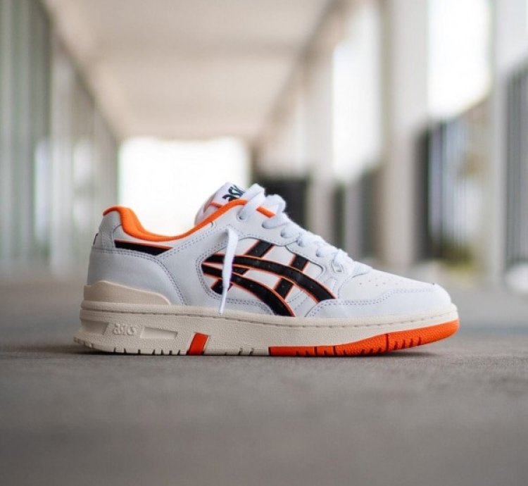 Asic S Ex89 White Orange Sneakers