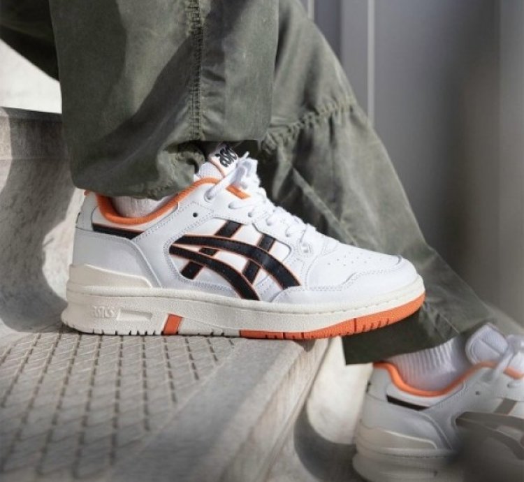 Asic S Ex89 White Orange Sneakers