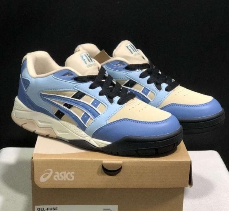 Asic S Gel Fuse Kigo Blue Beige Sneakers