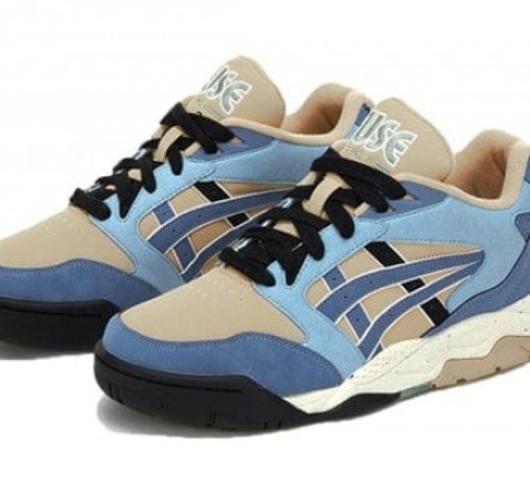 Asic S Gel Fuse Kigo Blue Beige Sneakers