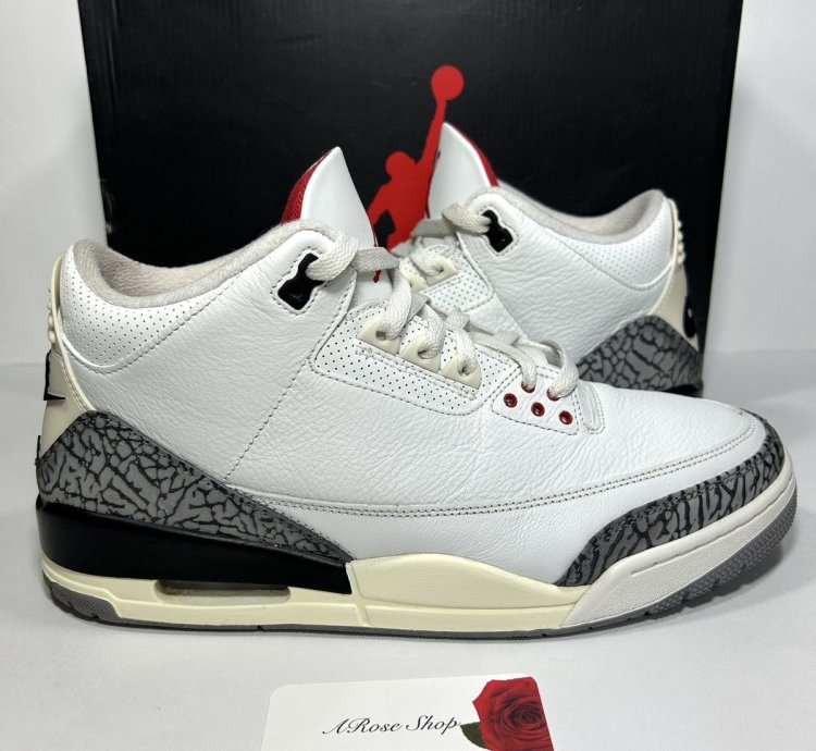 Nike Air Jordan 3 Retro White Cement Reimagined Size 12