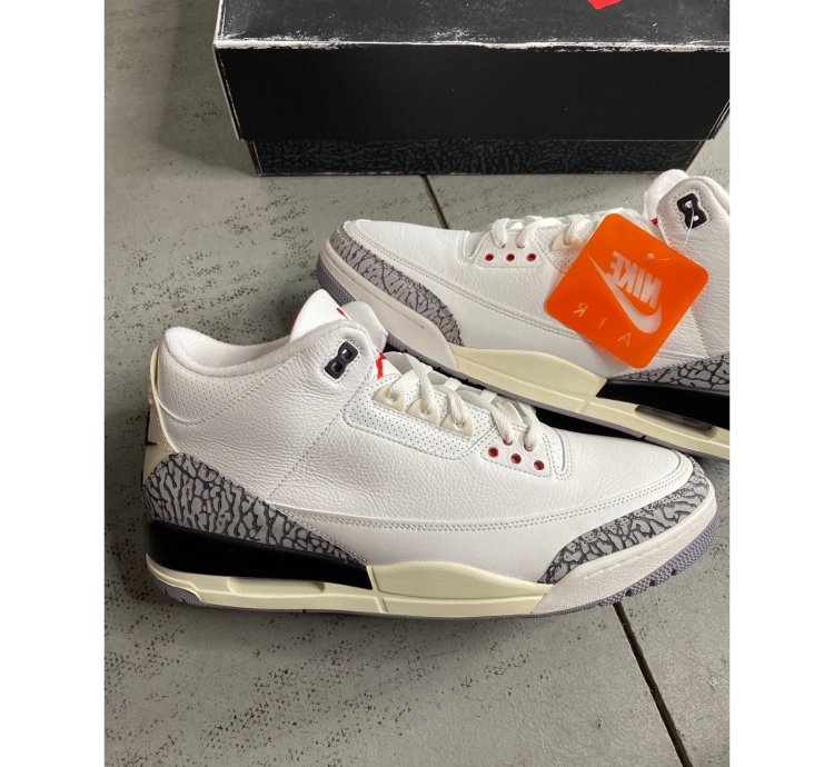 Nike Air Jordan 3 White Cement Reimagined Shoes Men