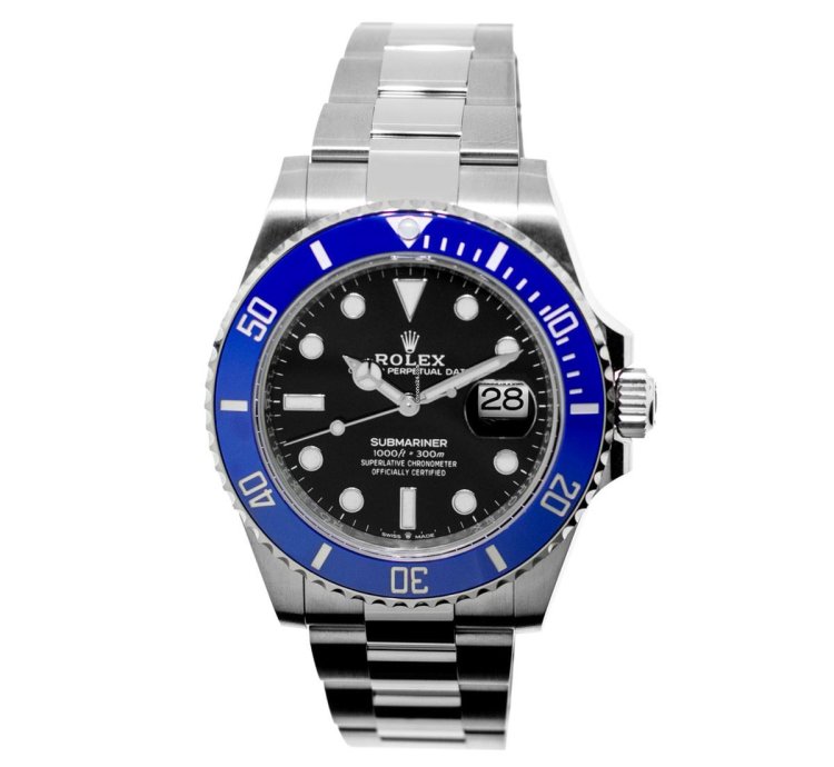 Rolex Submariner Date 40mm White Gold Black Dial Blue Bezel 126619