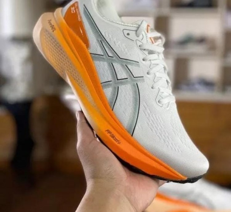 Asic S Gel Kayano 30 White Orange Sneakers