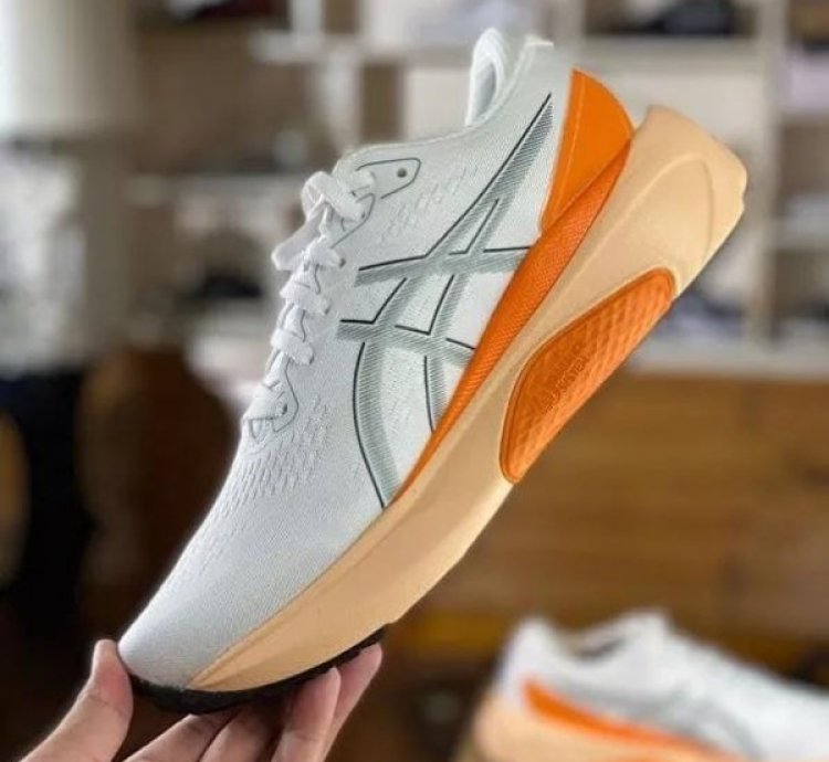 Asic S Gel Kayano 30 White Orange Sneakers