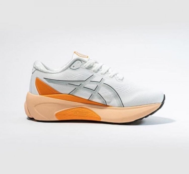 Asic S Gel Kayano 30 White Orange Sneakers