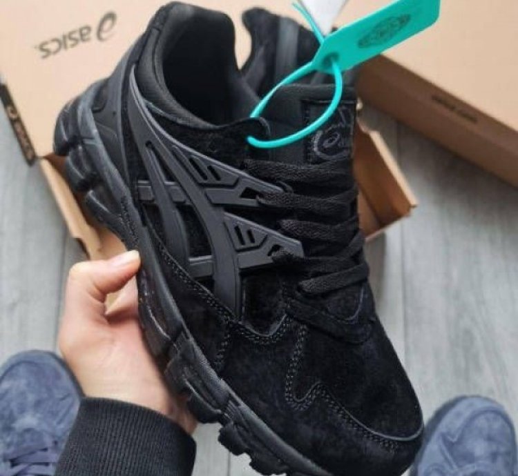 Asic S Gel Kayano Black Suede Sneakers