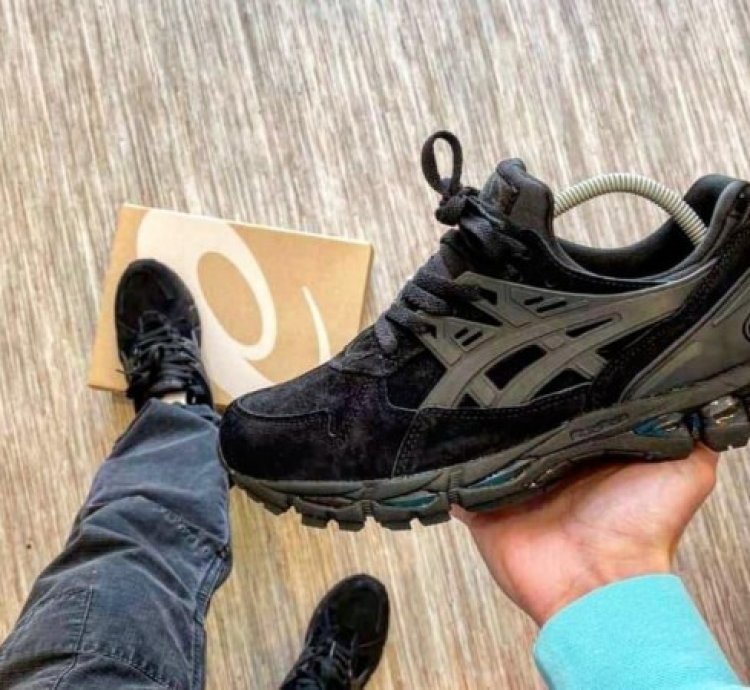 Asic S Gel Kayano Black Suede Sneakers