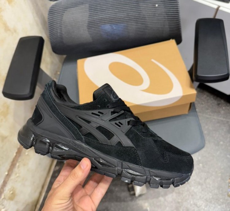 Asic S Gel Kayano Black Suede Sneakers